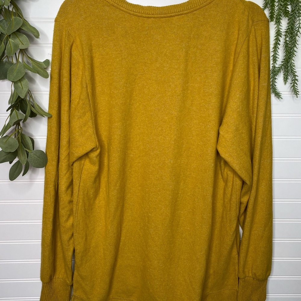 Anthropologie Saturday Sunday marigold sweater - Picture 3 of 5